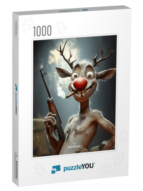 YOUMANIMALS: Rudolph Jigsaw Puzzle with 1000 pieces