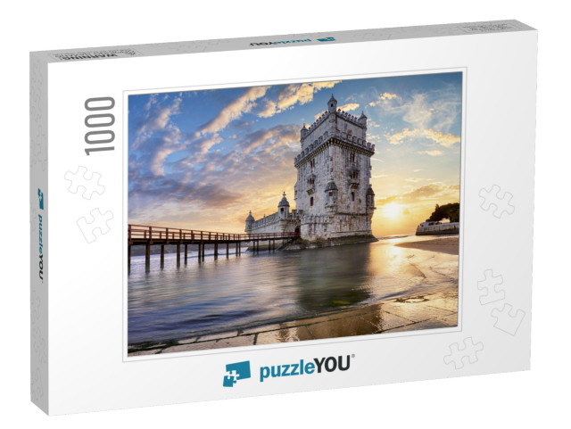 Lisbon, Belem Tower - Tagus River, Portugal... Jigsaw Puzzle with 1000 pieces