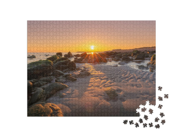 Peaceful Morning on a Beach in Helgoland Sun is Just Peak... Jigsaw Puzzle with 1000 pieces