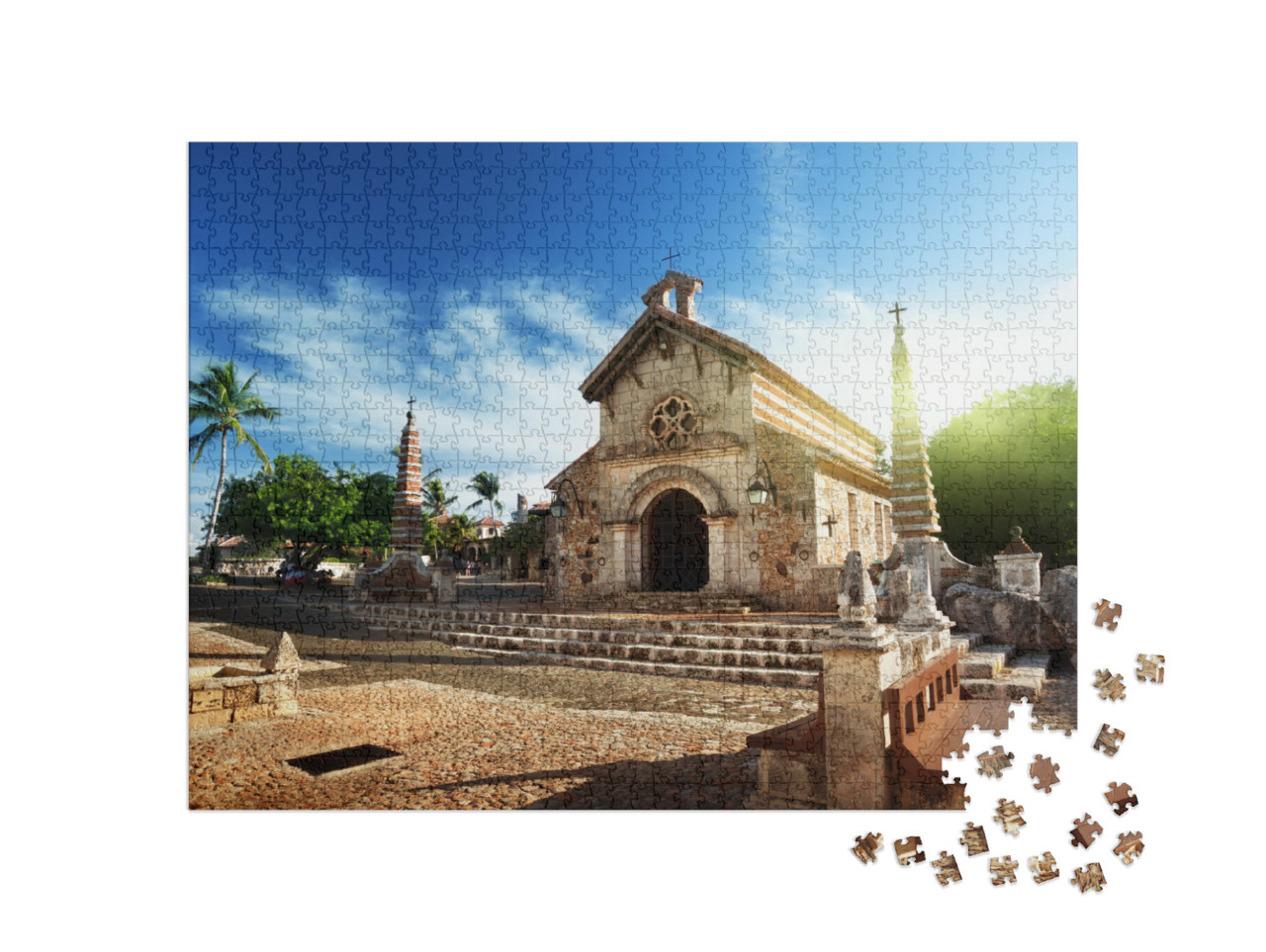 Village Altos De Chavon, Dominican Republic... Jigsaw Puzzle with 1000 pieces