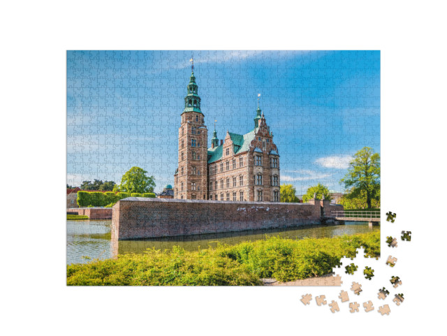 The Rosenborg Castle in Copenhagen, Denmark. Dutch Renais... Jigsaw Puzzle with 1000 pieces