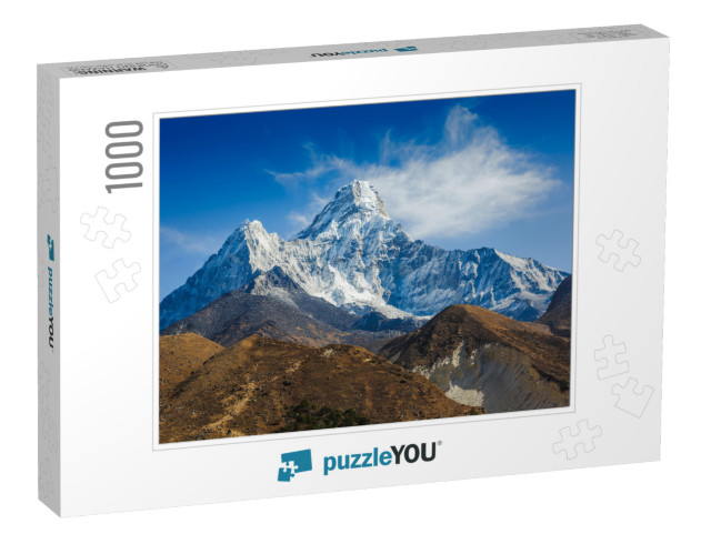 Mt. Ama Dablam in the Everest Region of the Himalayas, Ne... Jigsaw Puzzle with 1000 pieces