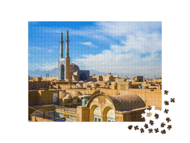 View of the Historic Center of Yazd - Iran... Jigsaw Puzzle with 1000 pieces