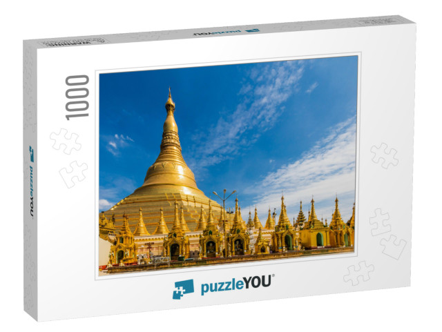 The Golden Stupa of the Shwedagon Pagoda Yangon Rangoon i... Jigsaw Puzzle with 1000 pieces