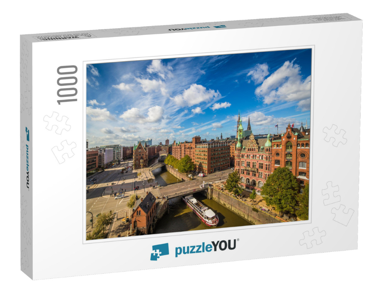 Unesco World Cultural Heritage Speicherstadt in Hamburg -... Jigsaw Puzzle with 1000 pieces