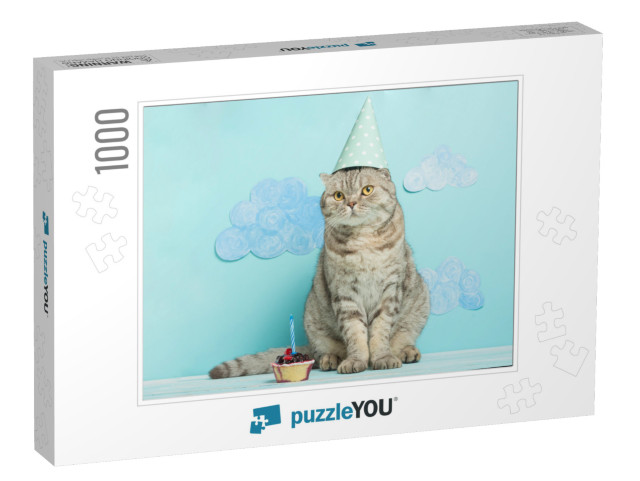 Birthday Greetings from a Cat... Jigsaw Puzzle with 1000 pieces