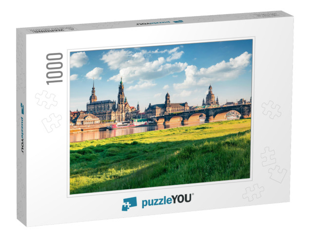 Wonderful Spring View of Cathedral of the Holy Trinity or... Jigsaw Puzzle with 1000 pieces