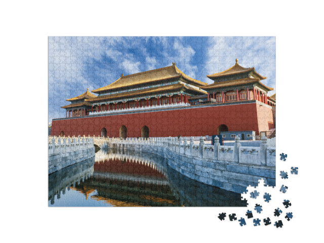 The Ancient Royal Palaces of the Forbidden City in Beijin... Jigsaw Puzzle with 1000 pieces