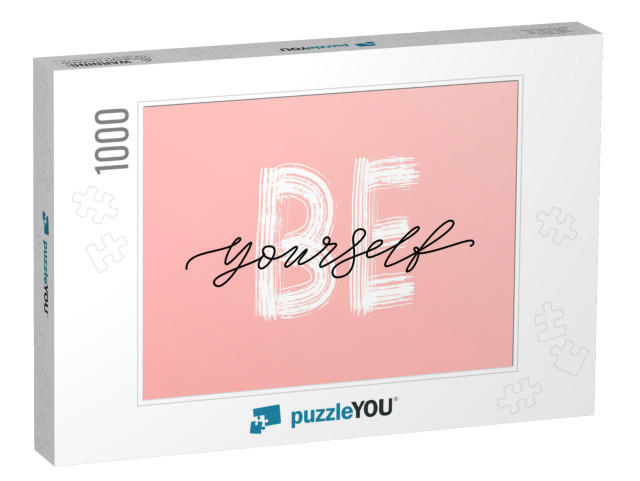 Be Love Yourself Quote. Single Word. Modern Calligraphy T... Jigsaw Puzzle with 1000 pieces