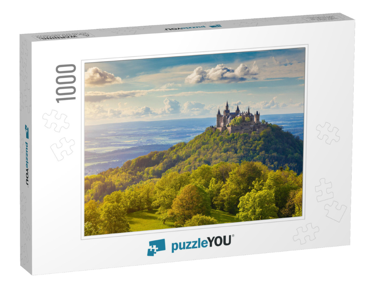 Aerial View of Famous Hohenzollern Castle, Ancestral Seat... Jigsaw Puzzle with 1000 pieces