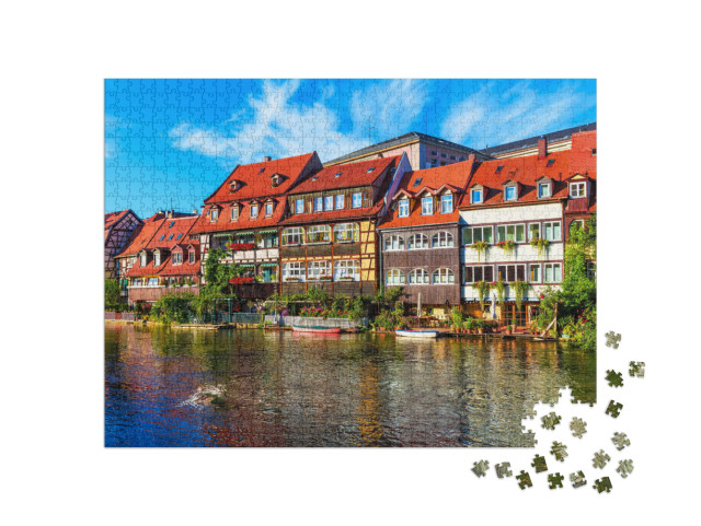 Scenic Summer Panorama of the Old Town Pier Architecture... Jigsaw Puzzle with 1000 pieces