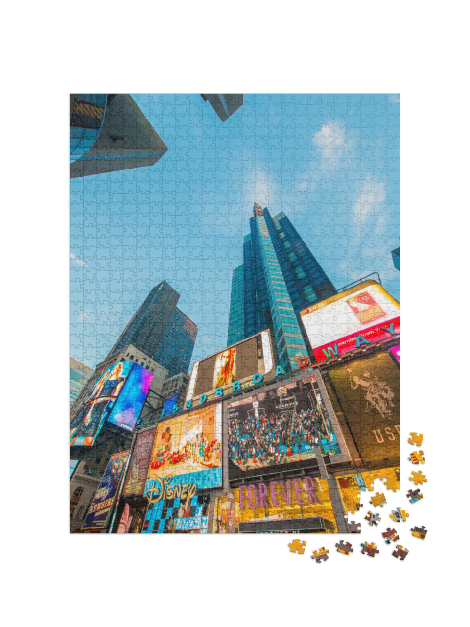 New York - December 22, 2013 Times Square on December 22... Jigsaw Puzzle with 1000 pieces