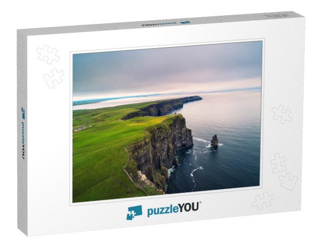 Aerial View of the Scenic Cliffs of Moher in Ireland. Thi... Jigsaw Puzzle