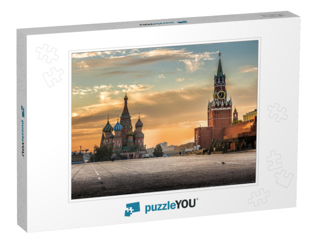 Moscow, Russia, Red Square, View of St. Basils Cathedral... Jigsaw Puzzle