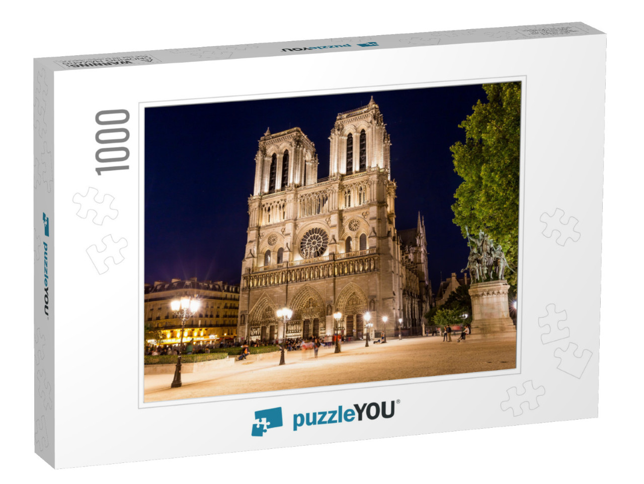 Notre Dame Cathedral in Paris, France... Jigsaw Puzzle with 1000 pieces