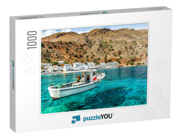 Greece, Crete, Loutro... Jigsaw Puzzle with 1000 pieces