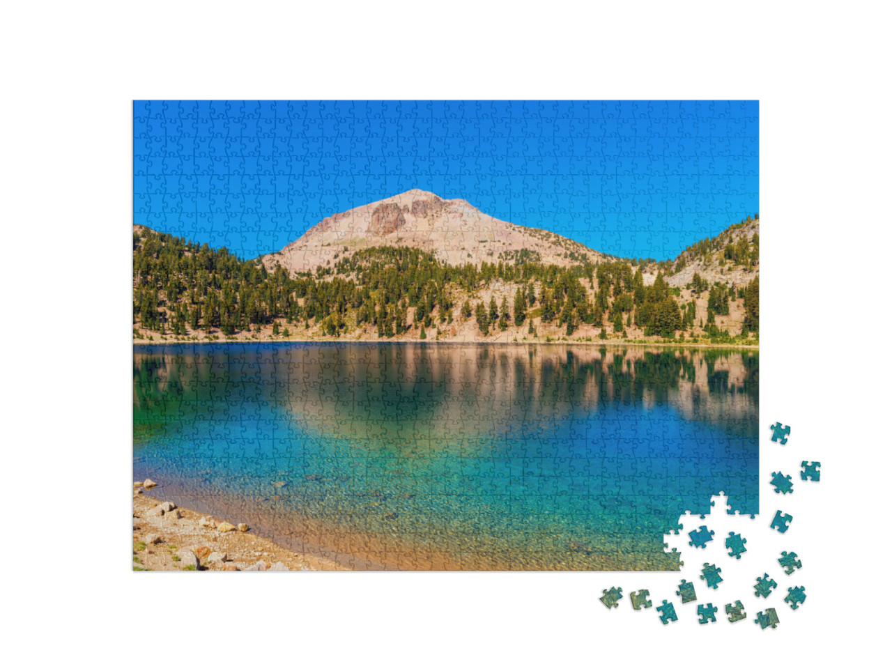 Lake Helen in Lassen Volcanic National Park, California... Jigsaw Puzzle with 1000 pieces