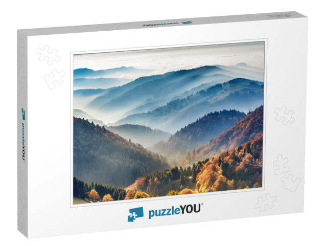 Scenic Mountain Landscape. View on the Black Forest, Germ... Jigsaw Puzzle