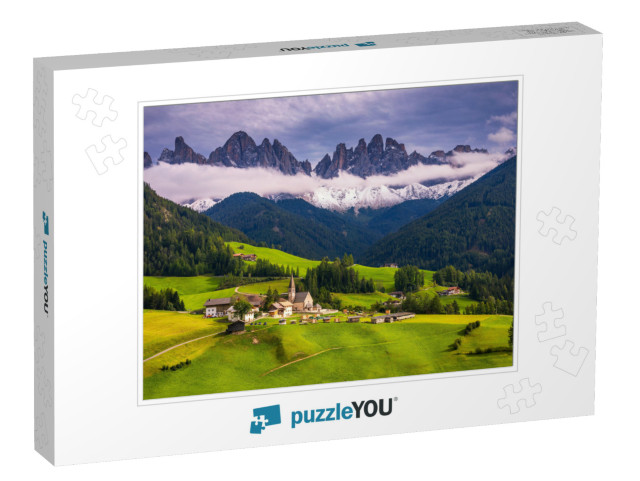 Famous Best Alpine Place of the World, Santa Maddalena St... Jigsaw Puzzle