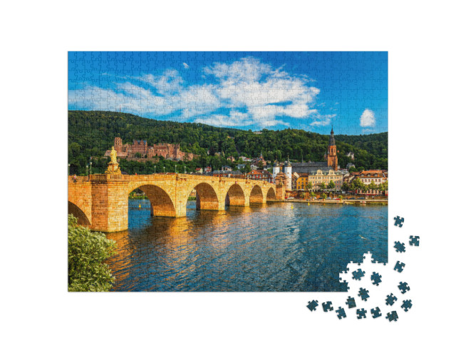 Heidelberg Skyline Aerial View from Above. Heidelberg Sky... Jigsaw Puzzle with 1000 pieces