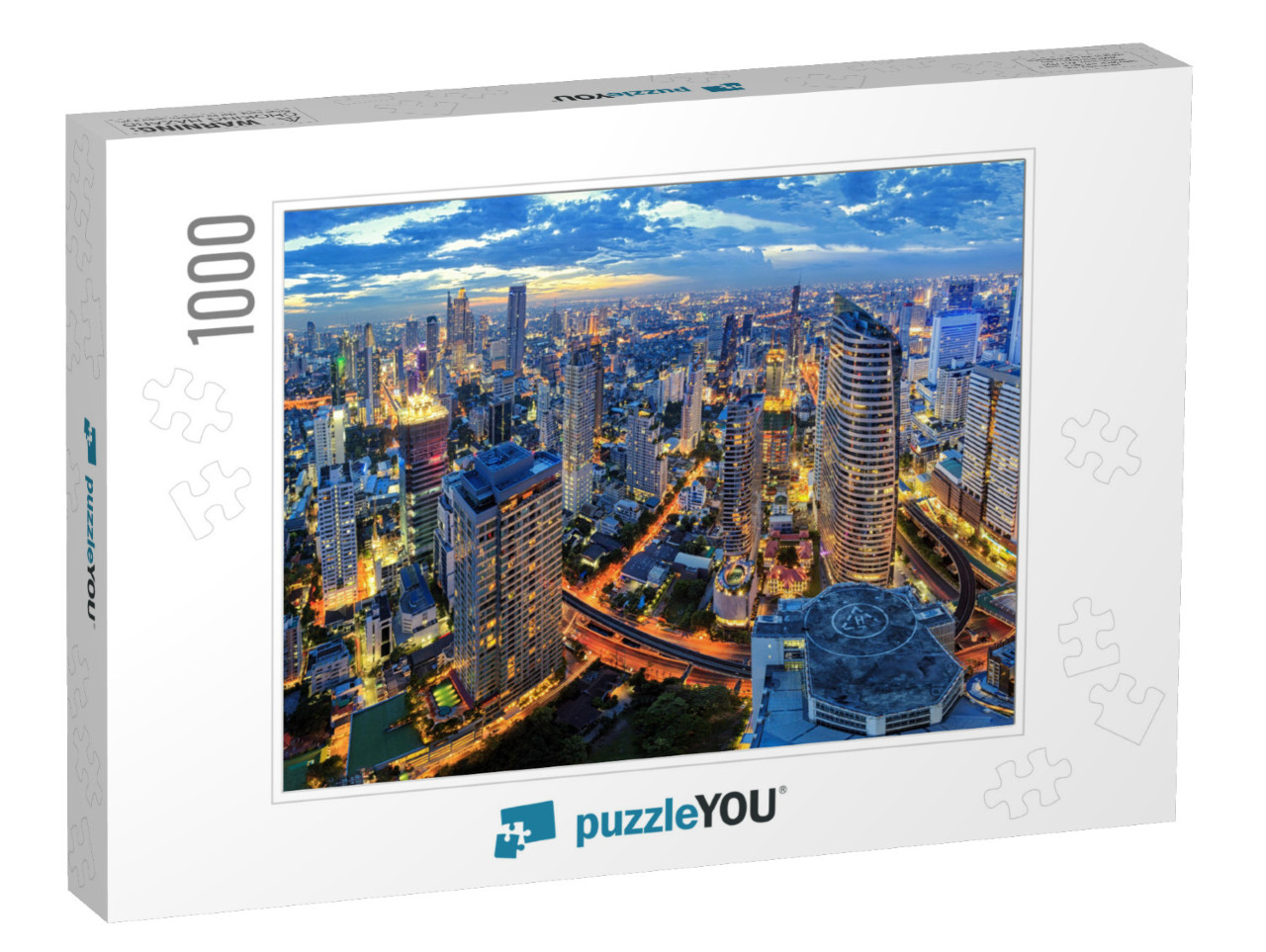 Cityscape in Middle of Bangkok, Thailand... Jigsaw Puzzle with 1000 pieces