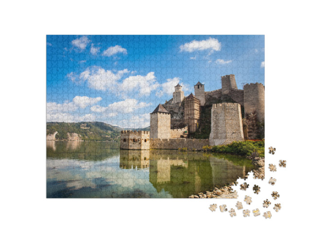 Medieval Fortress in Golubac, Serbia... Jigsaw Puzzle with 1000 pieces