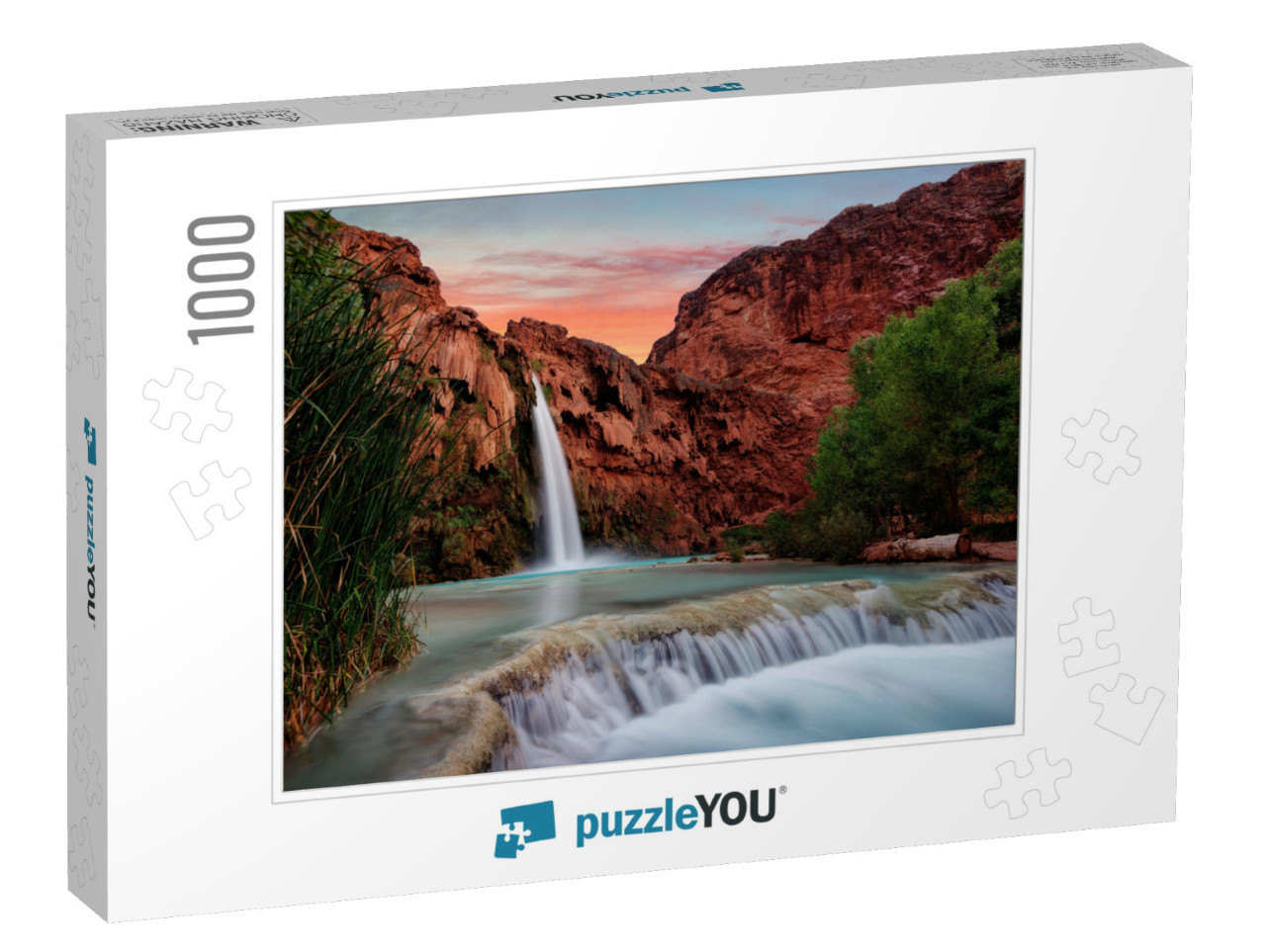 Havasu Falls Sunset... Jigsaw Puzzle with 1000 pieces