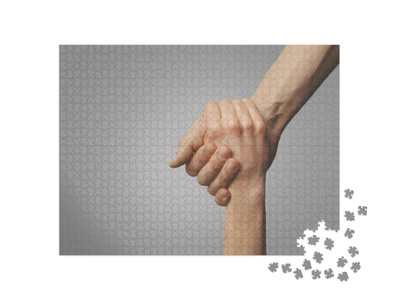 Help Friend Through a Tough Time. Rescue Gesture. Support... Jigsaw Puzzle with 1000 pieces