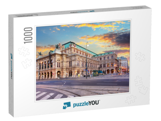 State Opera At Sunrise - Vienna - Austria... Jigsaw Puzzle with 1000 pieces