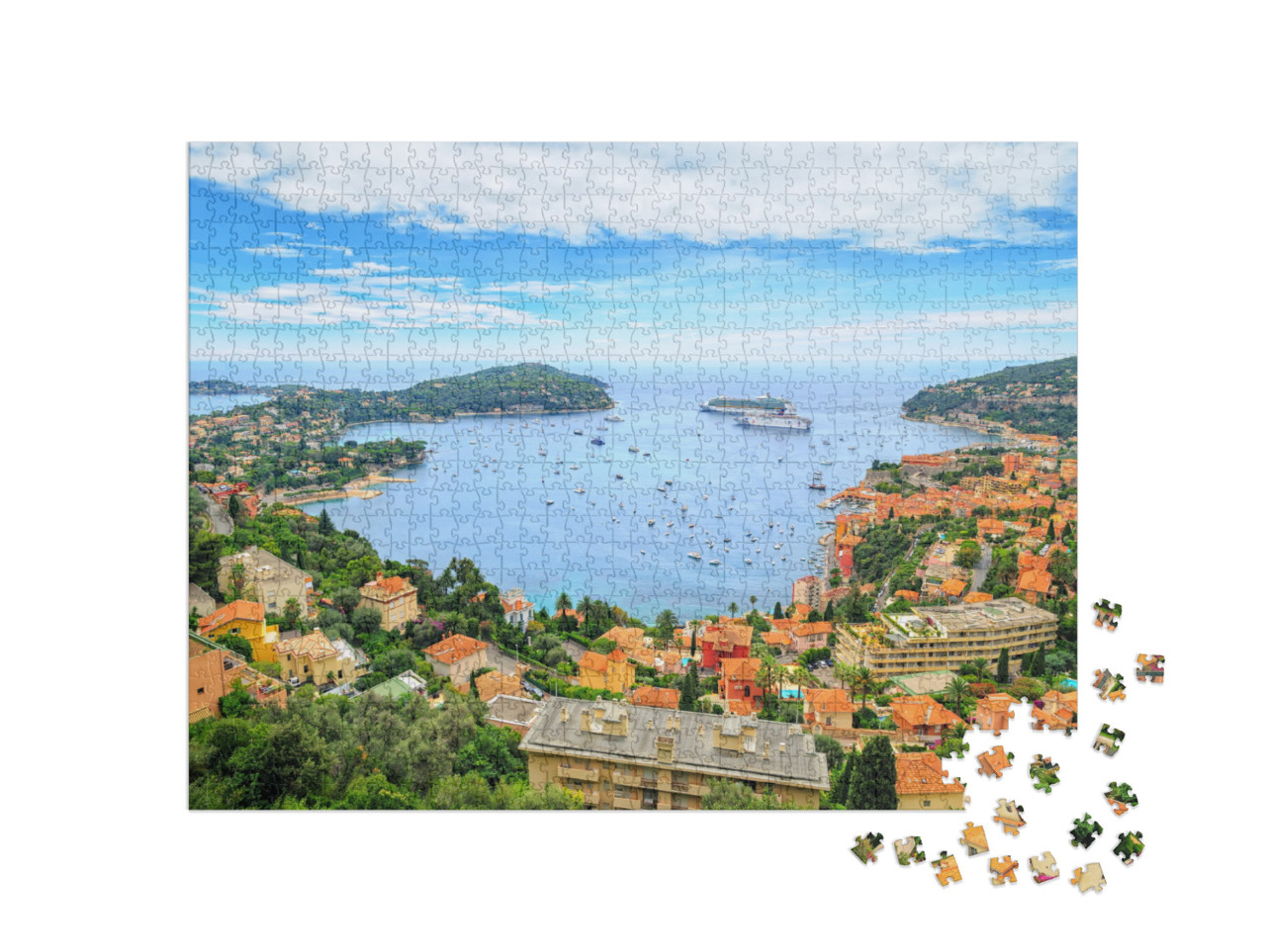 Cote Dazur by Nice, France... Jigsaw Puzzle with 1000 pieces