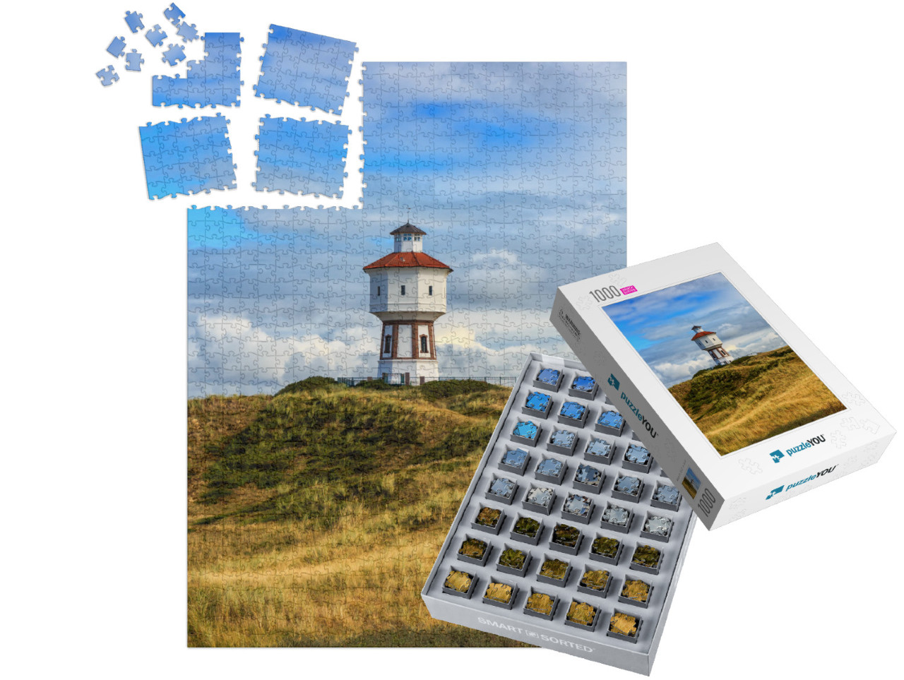 A Lighthouse At the Island of Langeoog, Lower Saxony, Ger... | SMART SORTED® | Jigsaw Puzzle with 1000 pieces