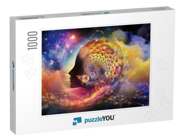 Geometry of the Soul Series Two. Background Design of Hum... Jigsaw Puzzle with 1000 pieces