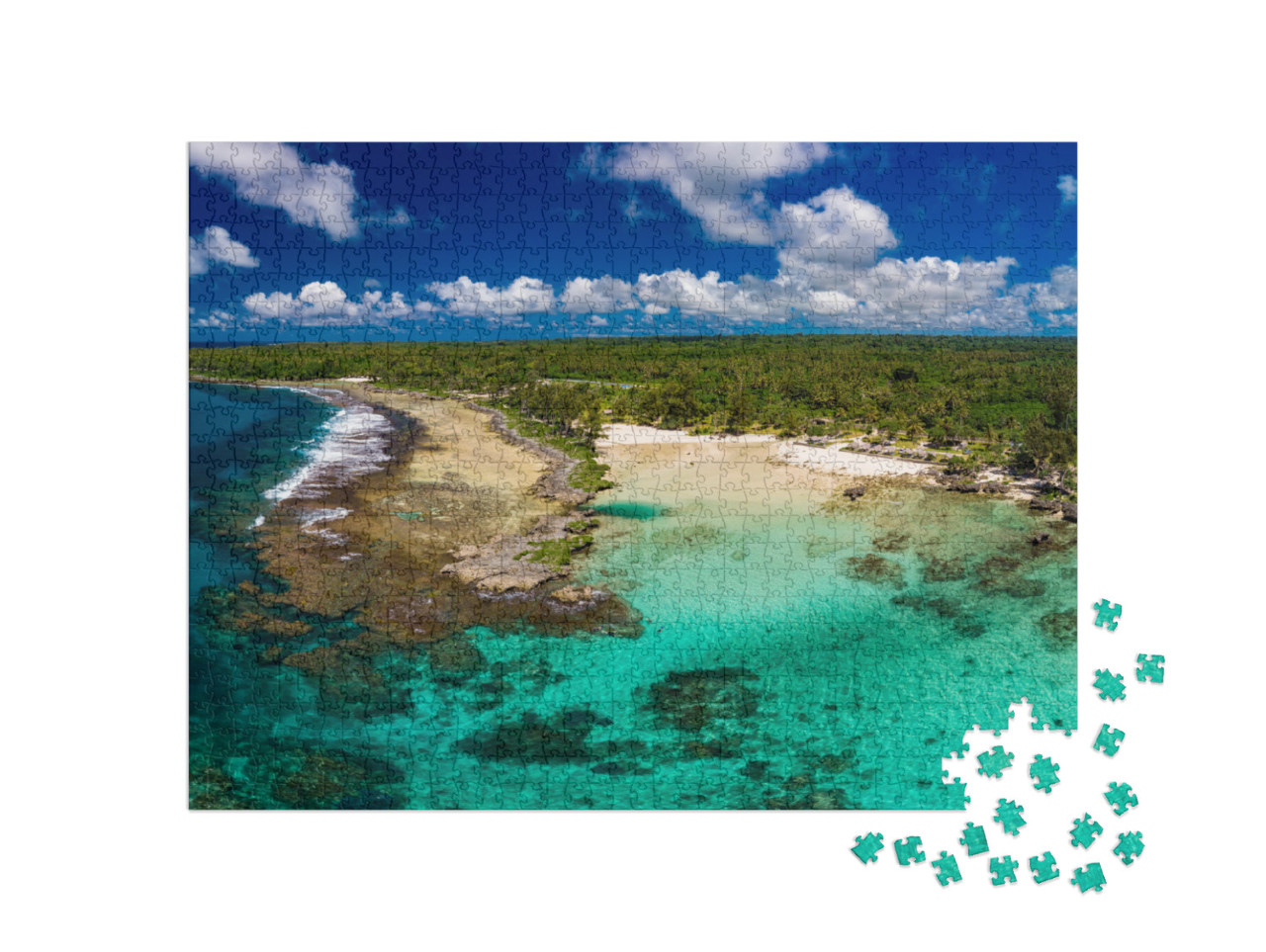 Eton Beach on Efate Island, Vanuatu, Near Port Vila - Fam... Jigsaw Puzzle with 1000 pieces