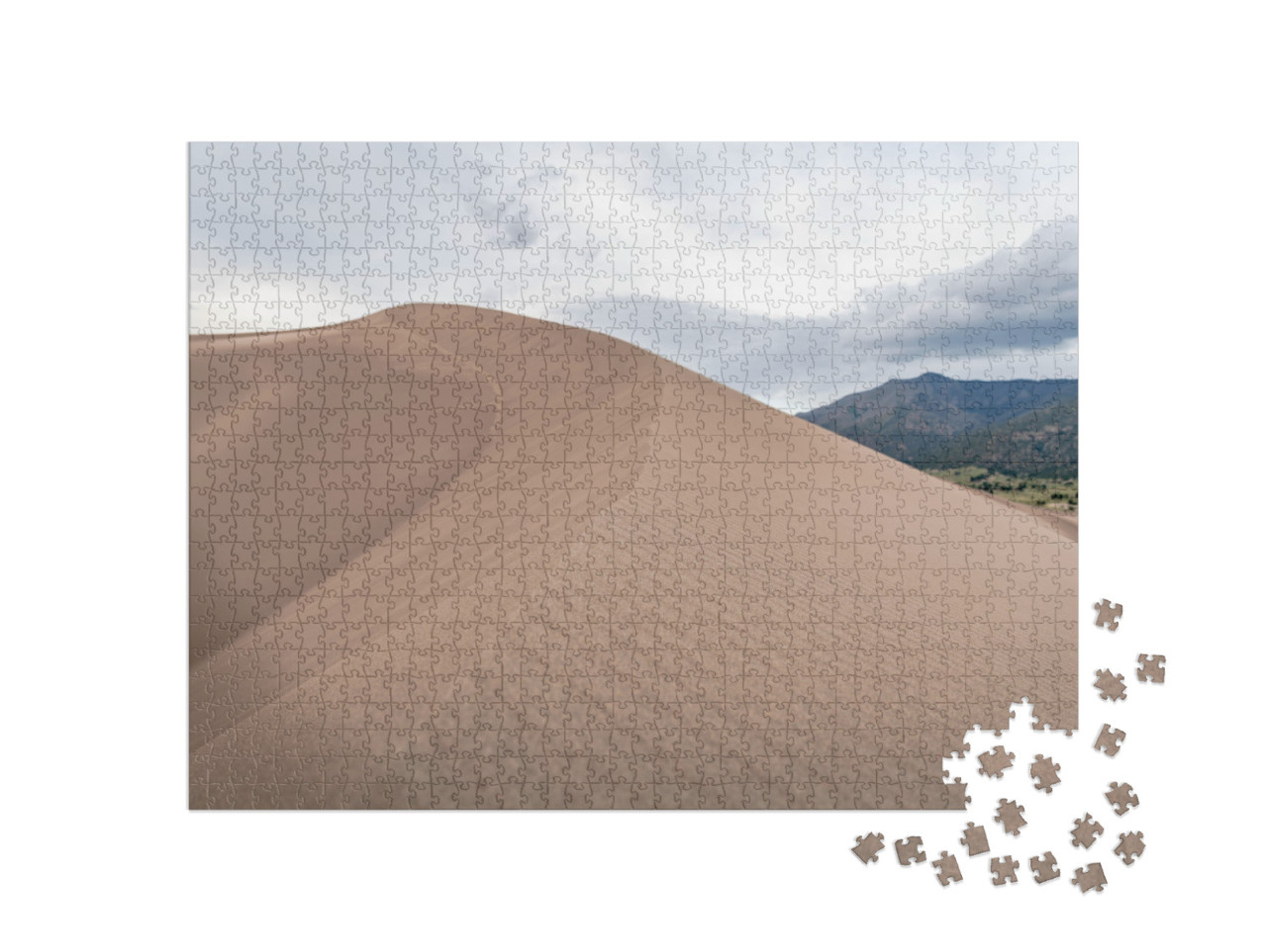 A Sandy Ridge At Great Sand Dunes National Park... Jigsaw Puzzle with 1000 pieces