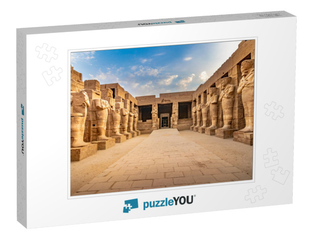 Exploring Egypt - Karnak Temple - Large Sculptures of Pha... Jigsaw Puzzle