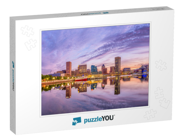 Baltimore, Maryland, USA Skyline on the Inner Harbor At Du... Jigsaw Puzzle