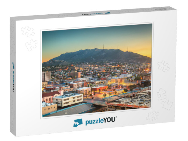 El Paso, Texas, USA Downtown City Skyline Towards Scenic D... Jigsaw Puzzle