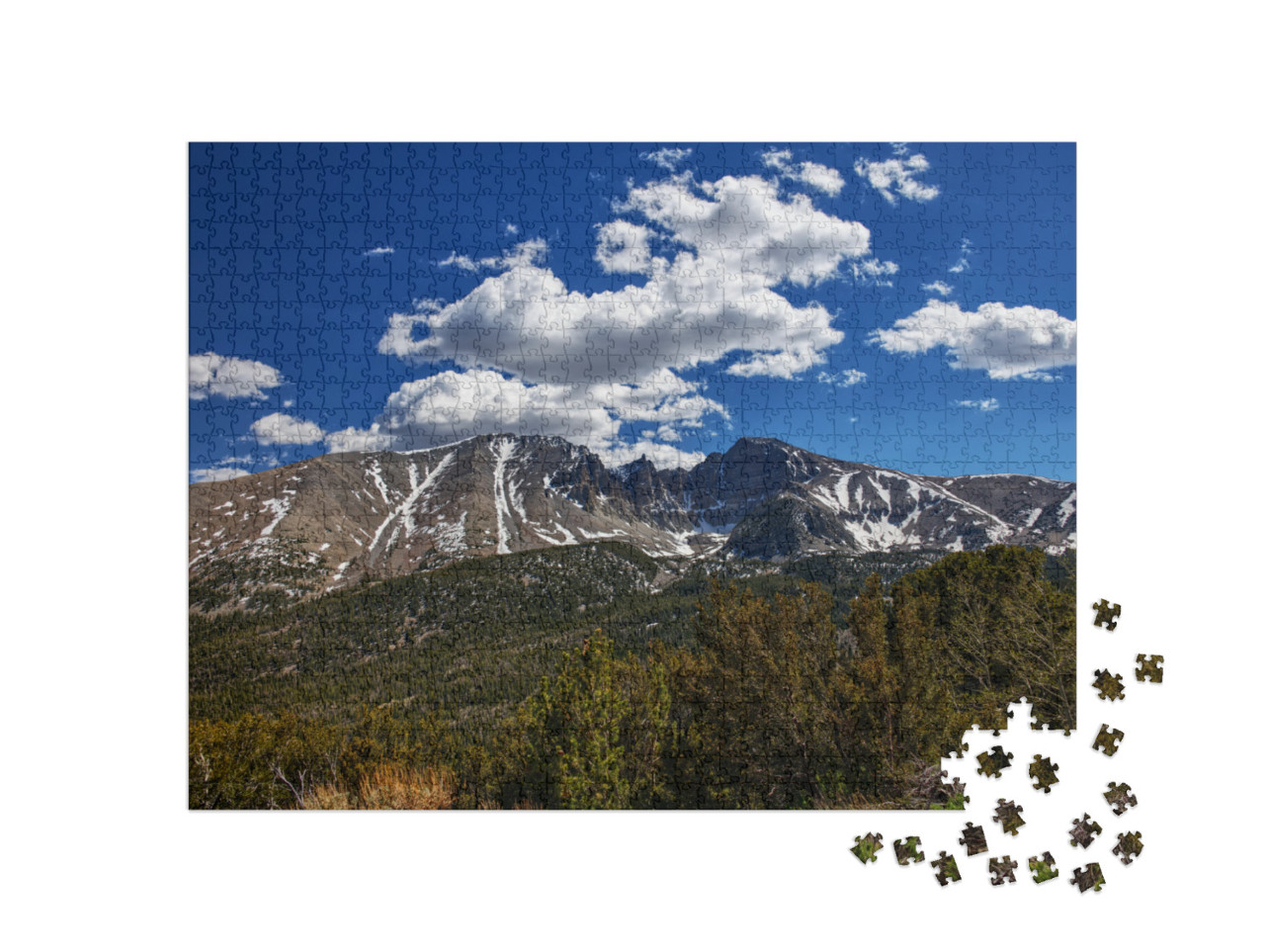 Wheeler Peak in Great Basin National Park_6862... Jigsaw Puzzle with 1000 pieces