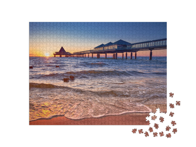 Pier of Heringsdorf on Isle of Usedom... Jigsaw Puzzle with 1000 pieces