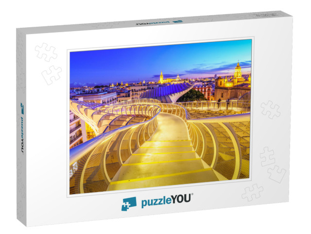 From the Top of the Space Metropol Parasol Setas De Sevil... Jigsaw Puzzle