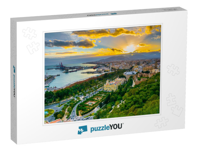 Aerial View of Malaga Taken from Gibralfaro Castle Includ... Jigsaw Puzzle