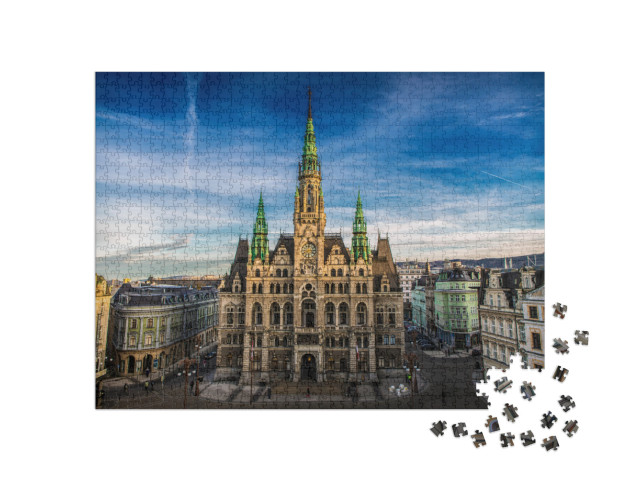 Liberec Town Hall in the Czech Republic... Jigsaw Puzzle with 1000 pieces