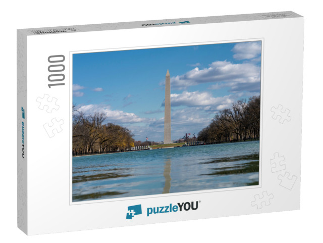 View of Washington Monument on the Reflecting Pool in Was... Jigsaw Puzzle with 1000 pieces