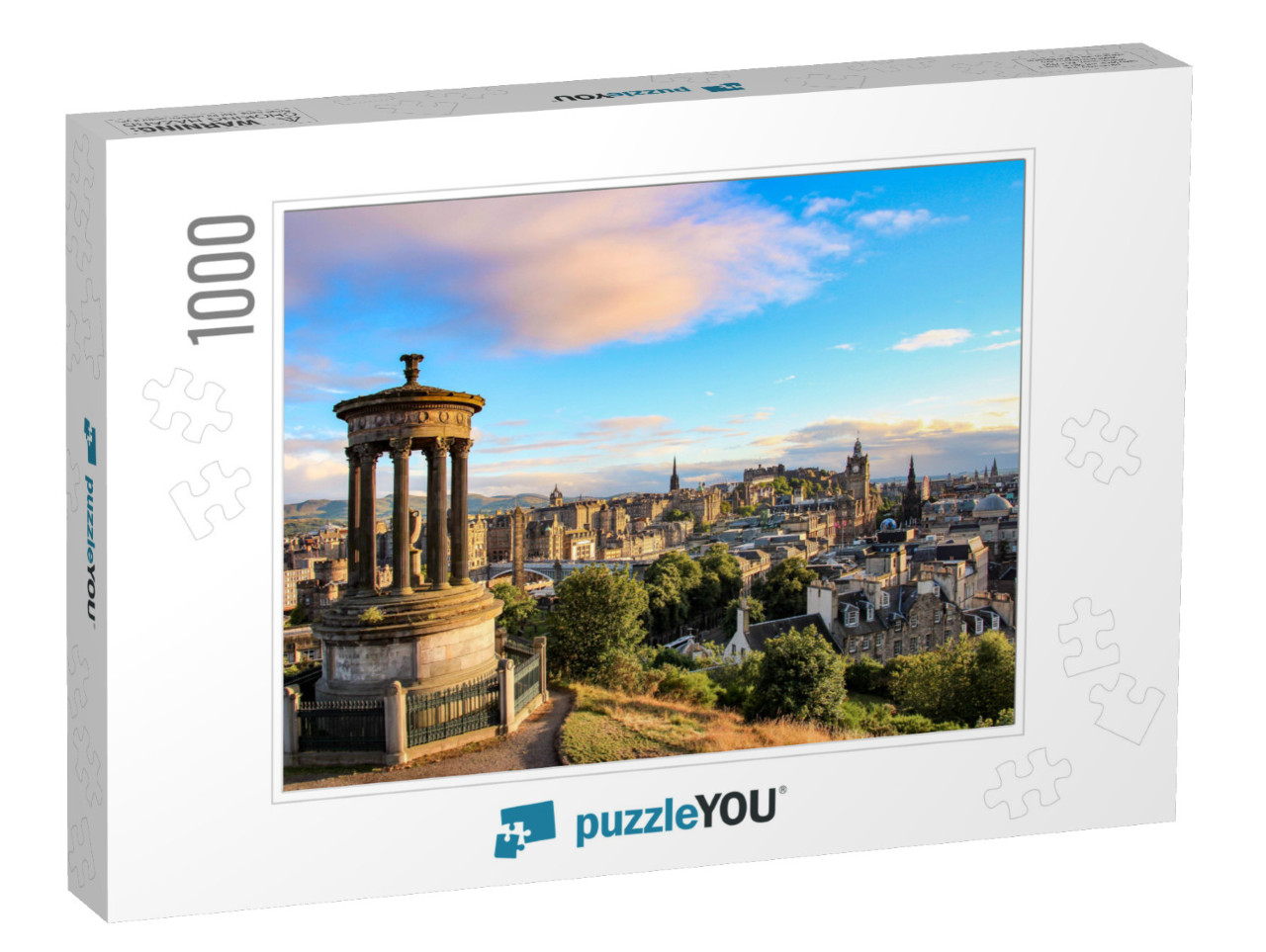 Edinburgh Skyline as Seen from Calton Hill... Jigsaw Puzzle with 1000 pieces