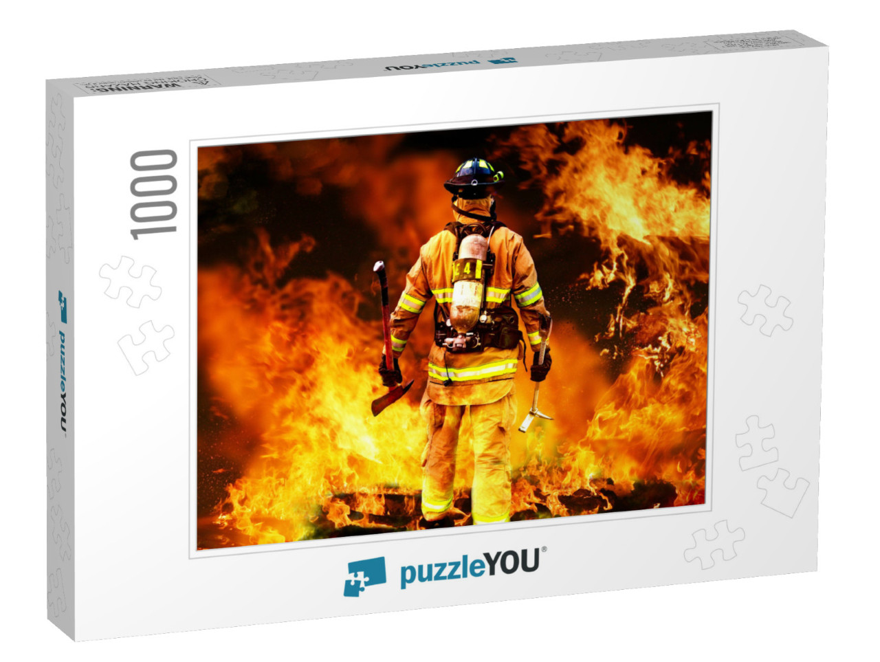 In to the Fire, a Firefighter Searches for Possible Survi... Jigsaw Puzzle with 1000 pieces