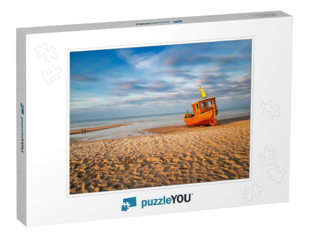 An Old, But Still Used Fishing Boat At the Beach of the V... Jigsaw Puzzle