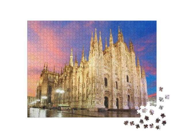 Milan Cathedral Dome - Italy... Jigsaw Puzzle with 1000 pieces