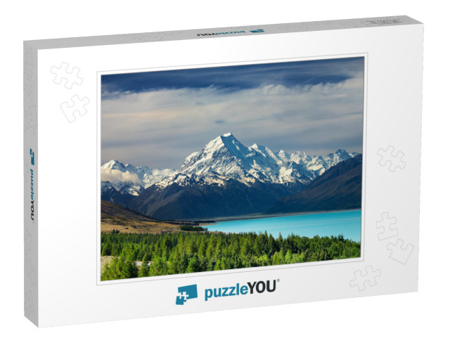 Mount Cook & Pukaki Lake, New Zealand... Jigsaw Puzzle