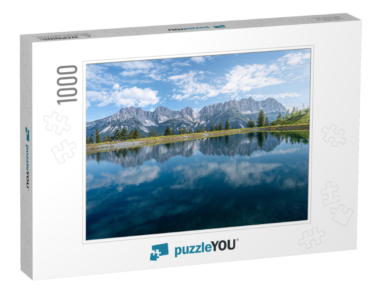 Mountain Lake in the Kitzbuehel Alps, Austria... Jigsaw Puzzle with 1000 pieces