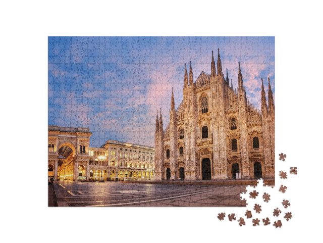 Milan Cathedral, Duomo Di Milano, Italy, One of the Large... Jigsaw Puzzle with 1000 pieces